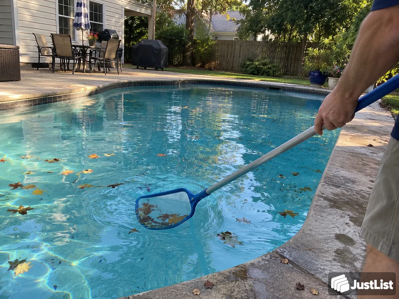 Leaves in the pool? Let's start there