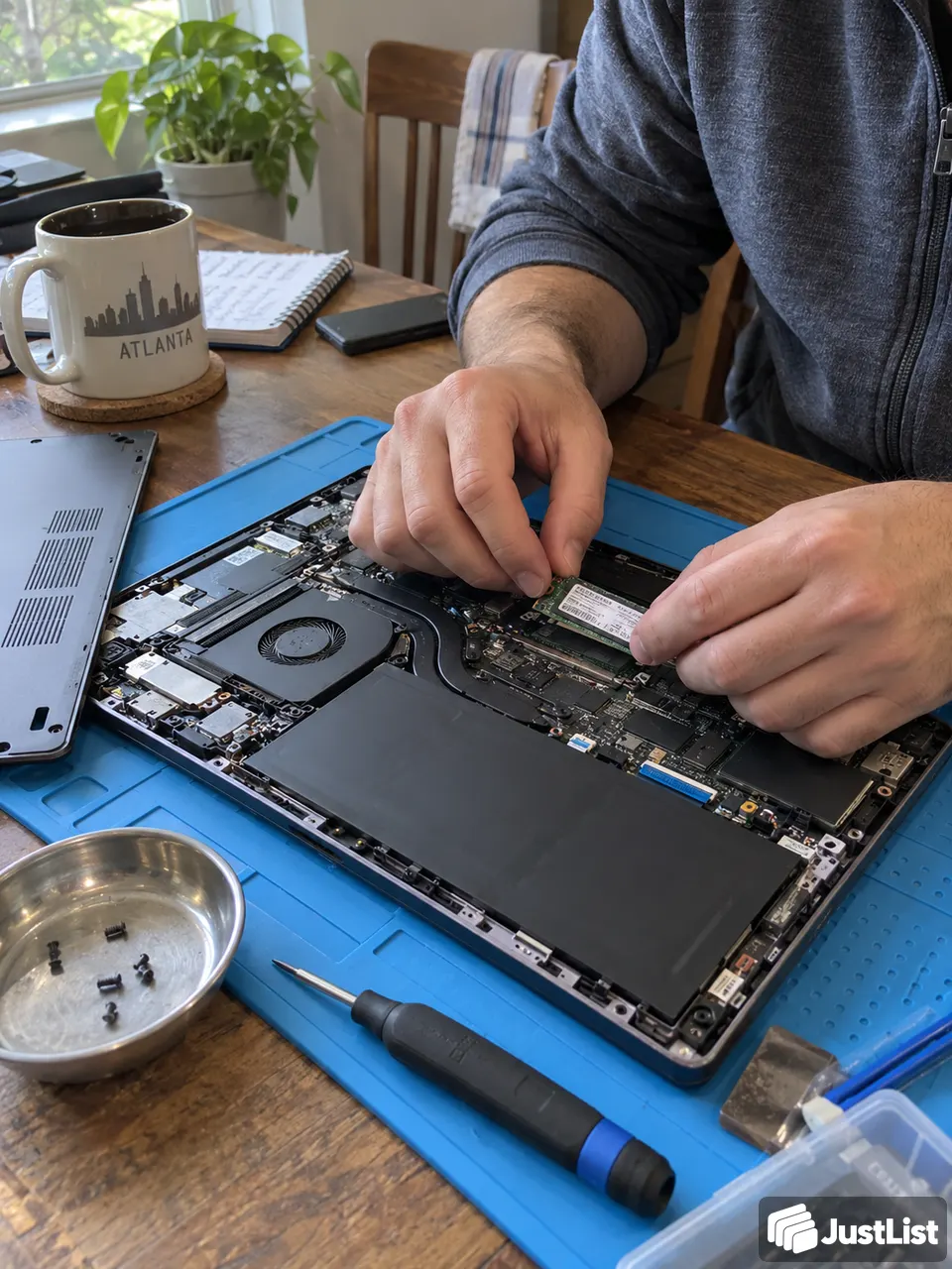 Laptop setup, upgrades and troubleshooting · Atlanta