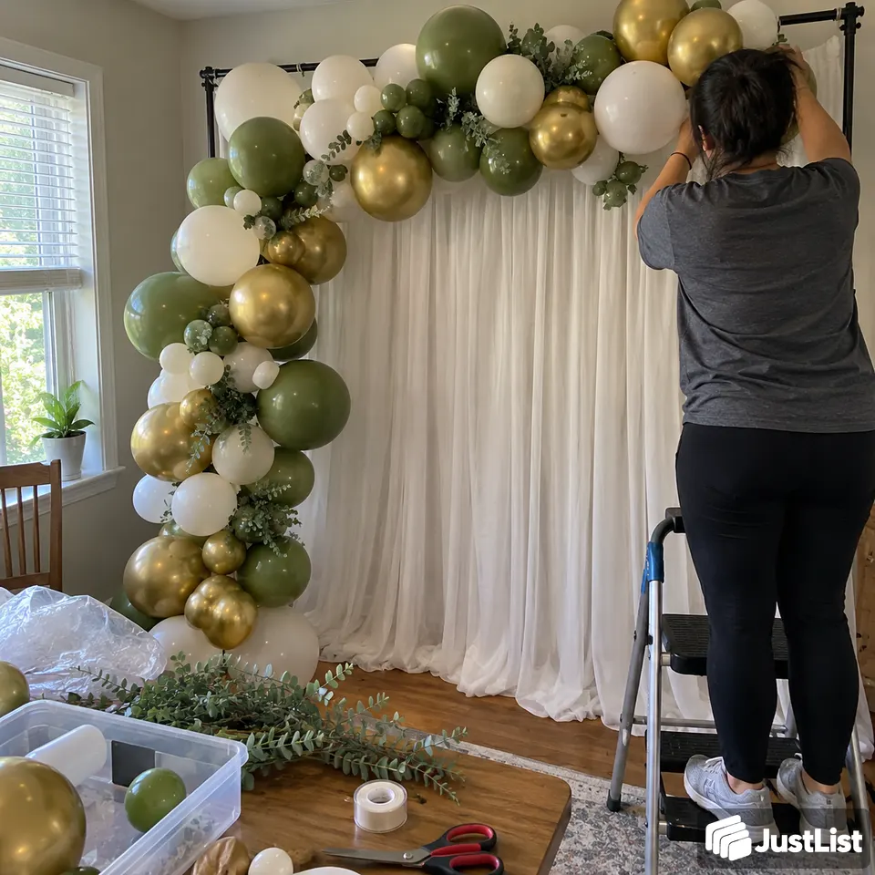 Atlanta: Balloons, table details and a simple party setup