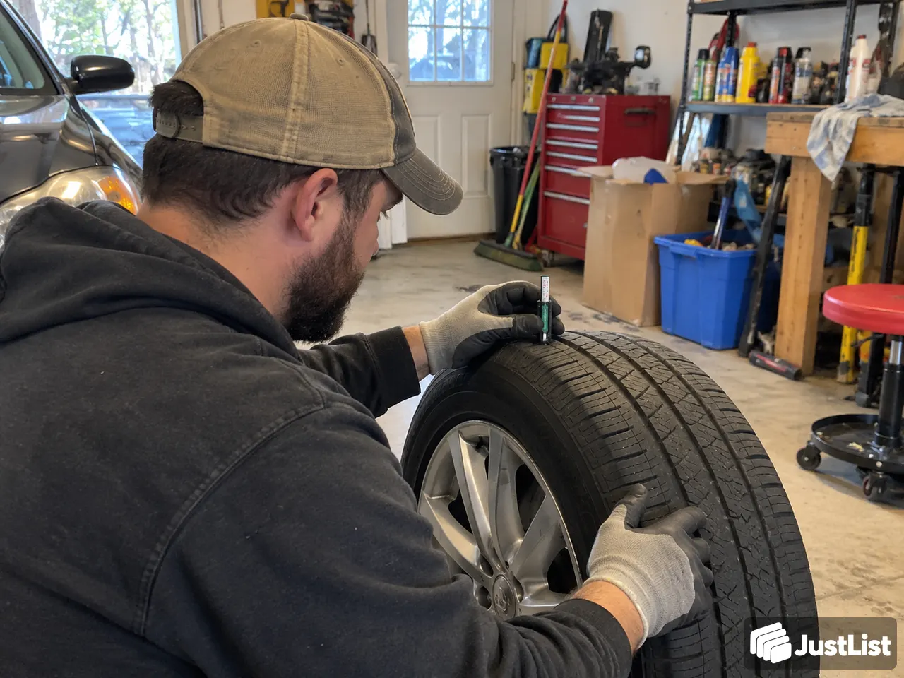 Tire changes — vehicle details first