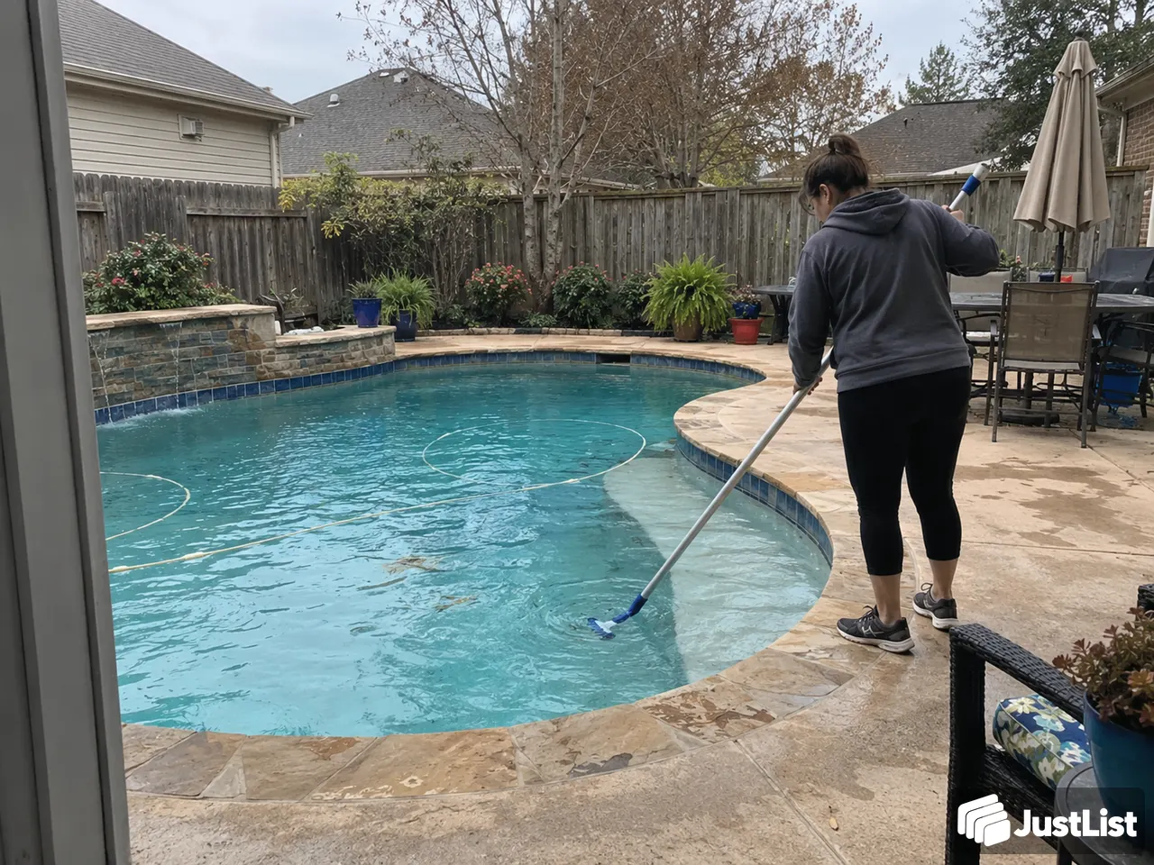 Leaves in the pool? Let's start there
