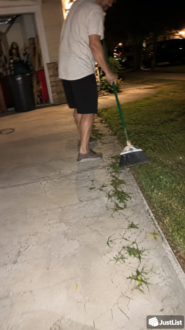 Lawn mowing, edging and a tidy finish